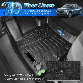 NB-Autos 3D All-Weather TPE Floor Mats Fit 2017 2018 2019 2020 Hyundai Elantra, No FIT GT
