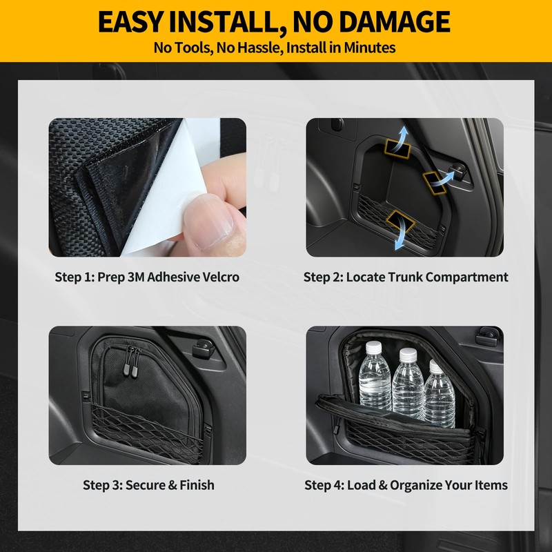 Upgrade Trunk Organizer Pocket Bag for New 2026+ Toyota RAV4