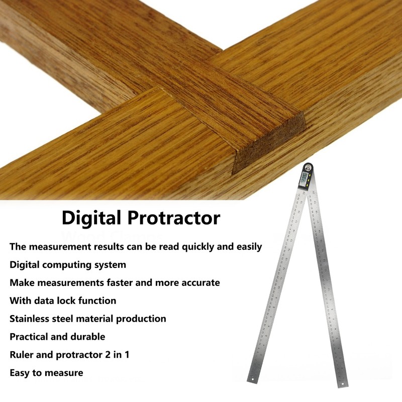 Digital Angle Finder Ruler 2 in 1 Goniometer Protractor Tool