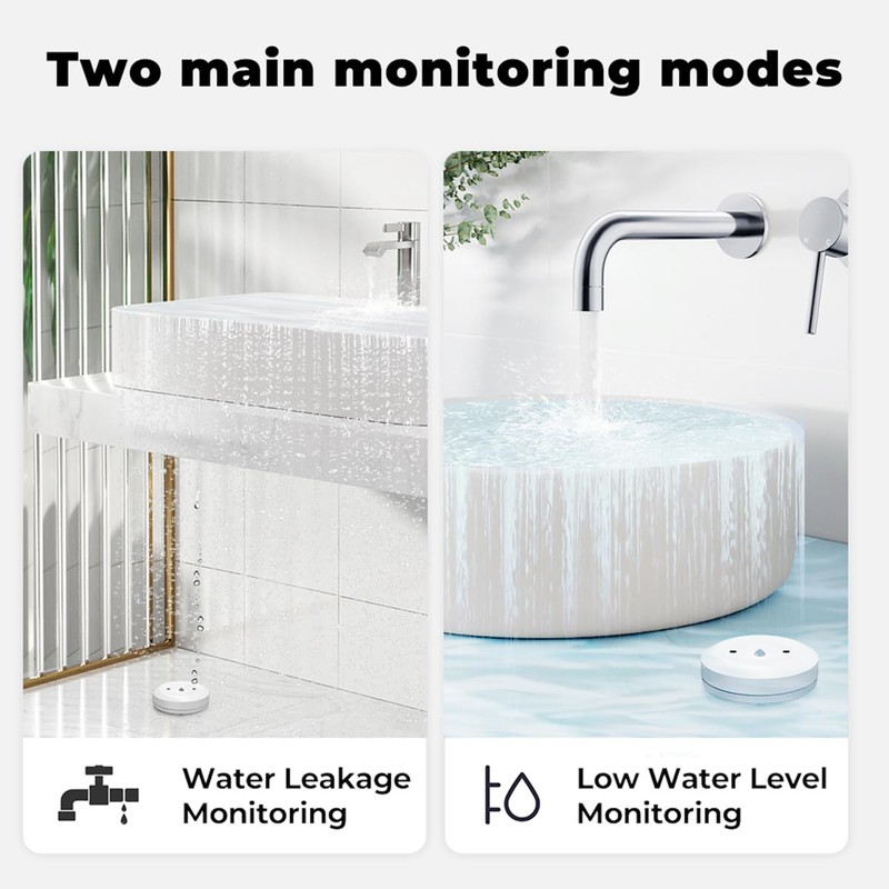 Acmerota Wi-Fi Water Leak Detector Smart Water Leak Sensor Zigbee