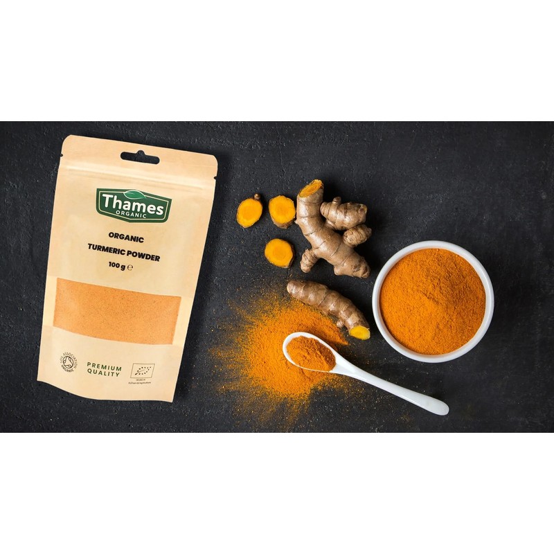 Organic Turmeric Powder - 100% Pure & Natural, No Additives,