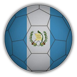 JJH Inc Magnet Guatemala Flag Soccer Ball Flexible Vinyl Magnet Waterproof Car Magnetic Bumper Sticker 5"