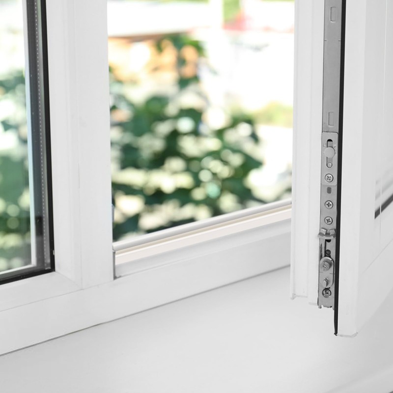 JSIWOTH Weather Stripping, White D-shaped Rubber Seal Strip for Doors/Windows,
