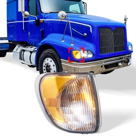 High Soar Turn Signal Light Assembly for International 9200, Corner Side Marker Lamp for International 9200 9400 5900 Passenger Side Right Side