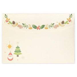Noel Christmas Wishes Envelopes | Pack of 4 Horizontal Gold Foil
