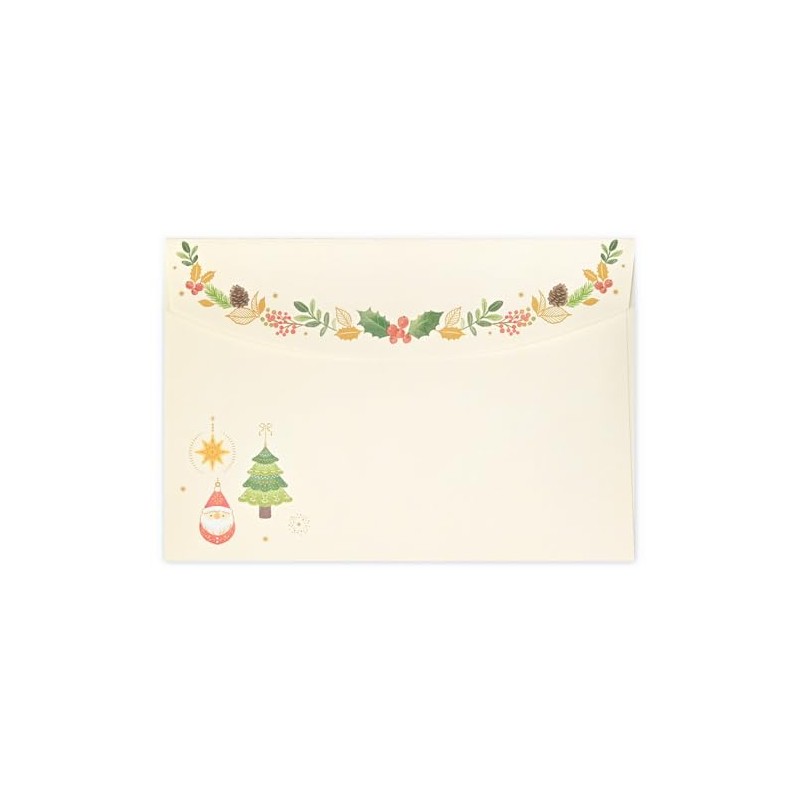 Noel Christmas Wishes Envelopes | Pack of 4 Horizontal Gold