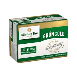 Bünting Tee Green Gold East Frisian Tea Pack of 5 - Black Tea - 5 x 50 Large Jug Bags of 5 g