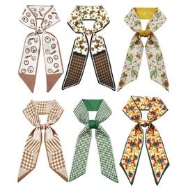 Hioyiwse Purse Scarf Handbags For Women Skinny Hair Neck Accessories Scarves With Bag Scarfs Handle Fashion Lightweight 37.8x 2.6inch 29