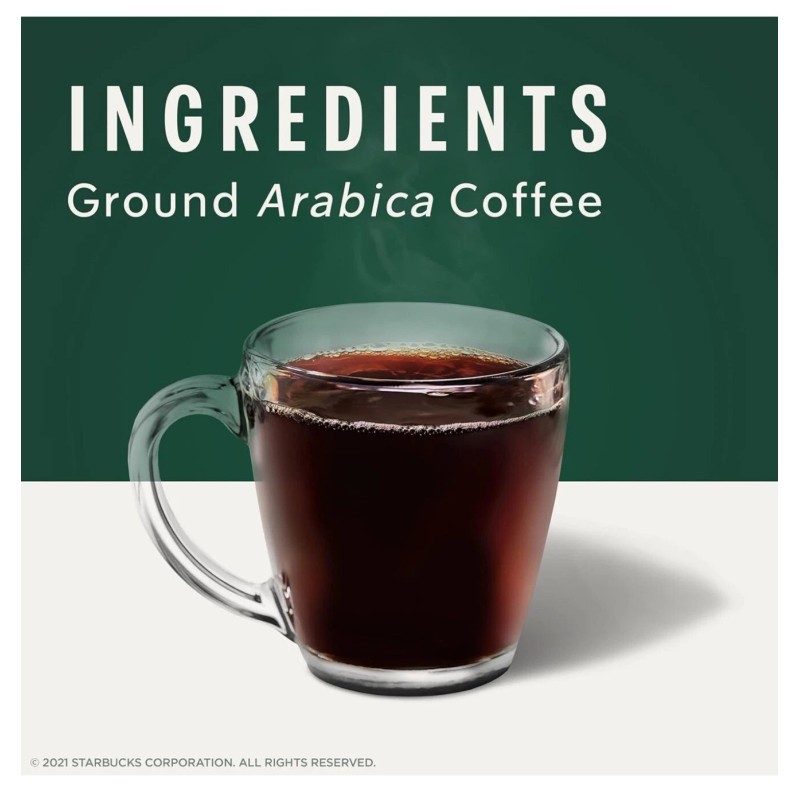 Starbucks Ground Coffee, Dark Roast Caffè Verona, 100% Arabica, 1
