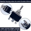 DWMD 2Pcs 30Amp 250V AC DPDT Latching Rocker Toggle Switch,