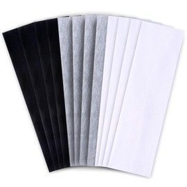 JOISHOP 12 Stück Stirnband Damen Sport, 3 Farben Schwarz Haarband Damen Elastisch Headband Rutschfest Stretchy Stirnband für Frauen Herren Yoga,Gehen,Laufen,Radfahren, Fitness