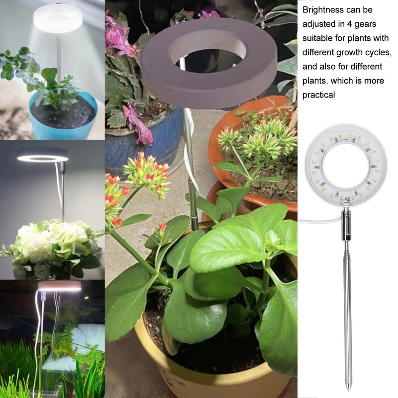 LED Plant Growing Lamp Full Spectrum Retractable Adjustable Brightness Plant