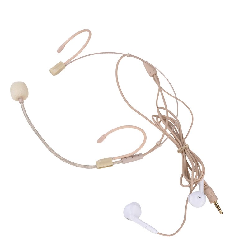 Wireless Microphone Headset Headphones Professional Condenser Mic Podcast Recording Video