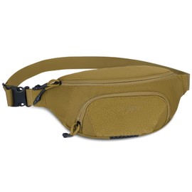 1TG Tactical Bumbag, Fanny Pack for Women & Men, with 4 Pockets & Storage Loops, 1000D Nylon, Adjustable Waist Bag for Travel, Hiking & Everyday Use