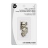 Dritz No-Sew Hook & Eye Closures, 4 Sets, Nickel