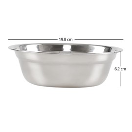 Minekkyes Stainless Steel Salad Mixing Bowls, Metal Prep Bowls, Deep Mixing Prep Bowls, 4 Packs