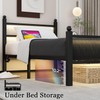 Twin Bed Frames With Charging Station & LED Lights, Metal