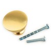 French Furniture Fittings Matt Brushed Brass Door knobs for Kitchen