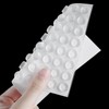 MILEQEE Door Bumpers Clear, Sheet of 64, Door Bumper Dots,