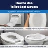 Hospeco Flushable Toilet Seat Covers - 1000 Pcs, 4 Packs