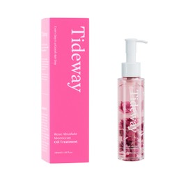 TIDEWAY Rose Hair Oil – Nourishing Rose Petal Infusion for Soft, Shiny, and Resilient Hair with 6 Plant Oils, 48-Hour Fragrance, and Heat & UV Protection