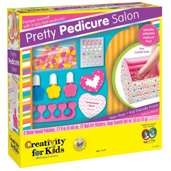 Creativity for Kids Pretty Pedicure Salon - Pedicure Party Play Set for Kids