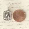 Virgin Mary With Baby Jesus - Sterling Silver Antique Replica