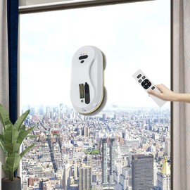 Window Cleaning Robot, Remote Control Electric Window Cleaner, Strong Suction Smart Window Cleaner, Smart Window Vacuum Cleaner with Automatic Water Spray,For Indoor Outdoor High Windows Glass/Tiles