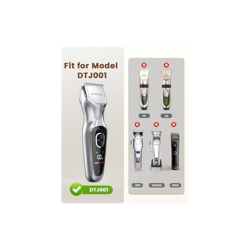 oneisall Replacement Blades for DTJ-001 Silver Dog Clippers, 4FC