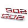 BBRP NEW 502 Front Fender Emblem Set Red Trim /