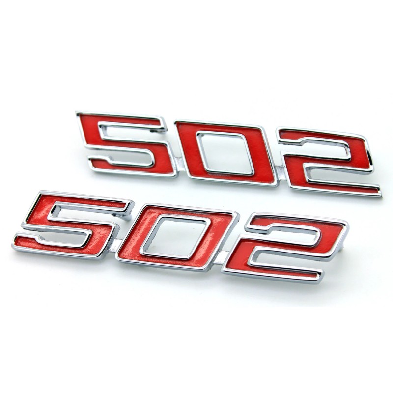 BBRP NEW 502 Front Fender Emblem Set Red Trim /