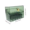 Ciieeo Lipstick Organizer Transparent Dustproof Storage Box for Lip Gloss