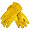 MDM Motorcycle Chopper Biker Leather Gloves (Yellow, L)