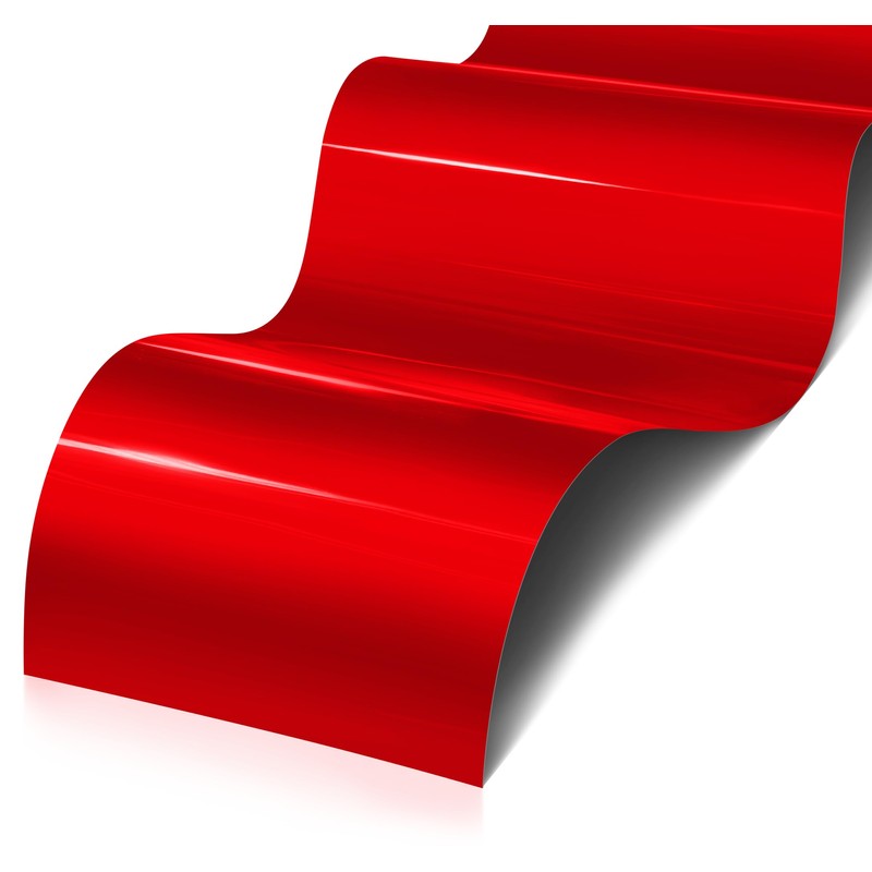 VViViD+ Gloss Liquid Metal Red Vinyl Car Wrap Film (1ft