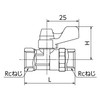 Onda Manufacturing ME1-06M Eball ME1 Type Rc1/8 x Rc1/8