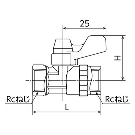 Onda Manufacturing ME1-06M Eball ME1 Type Rc1/8 x Rc1/8