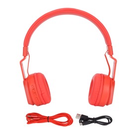 Fingertime BOBO1 Children's Bluetooth Headset Supports Linein Playback Mode Memory Card Playback Mode Children Mode(Red )