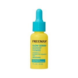 Freeman Glow Booster Serum + Makeup Primer, Lightweight Hydrating Face Serum, Face Primer For Long Lasting Makeup, Infused With Vitamin C, Brightens & Plumps Skin, 1.0 fl.oz./ 50 mL Bottle
