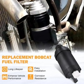 VEHITO 3Pack 7400454 Fuel Water Separator Filter For Bobcat Loaders A770 Excavators E35