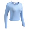 OThread & Co. Women's Long Sleeve Crop Top Comfy Thumb