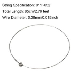 MECCANIXITY Acoustic Guitar Strings, 85cm/2.79ft High E 1st Strings-Warm, Bright, Balanced Tone Pack of 10