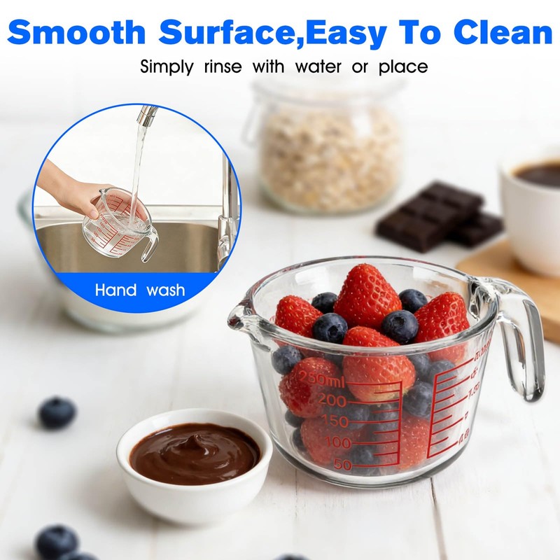 BZTT 2-Cup Liquid Glass Measuring Cups 16 OZ for Kitchen
