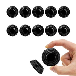 Pack of 10 Car Shock Absorber Seals, Shock Absorber and Silencer Car Door Damper Seal Universal Car Bumper Door Edge Protection Black Car Door Protection Sticker
