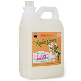 Rebel Green Natural Baby Laundry Detergent, Certified Organic and Hypoallergenic Liquid Laundry Soap for Infants and Babies with Sensitive Skin - 64 Loads