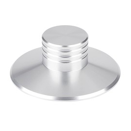 Record Stabilizer - Turntable Stabilizer with High Precision Aluminum Alloy Design, Lightweight Metal Turntable Support for DJ Equipment (Silver)