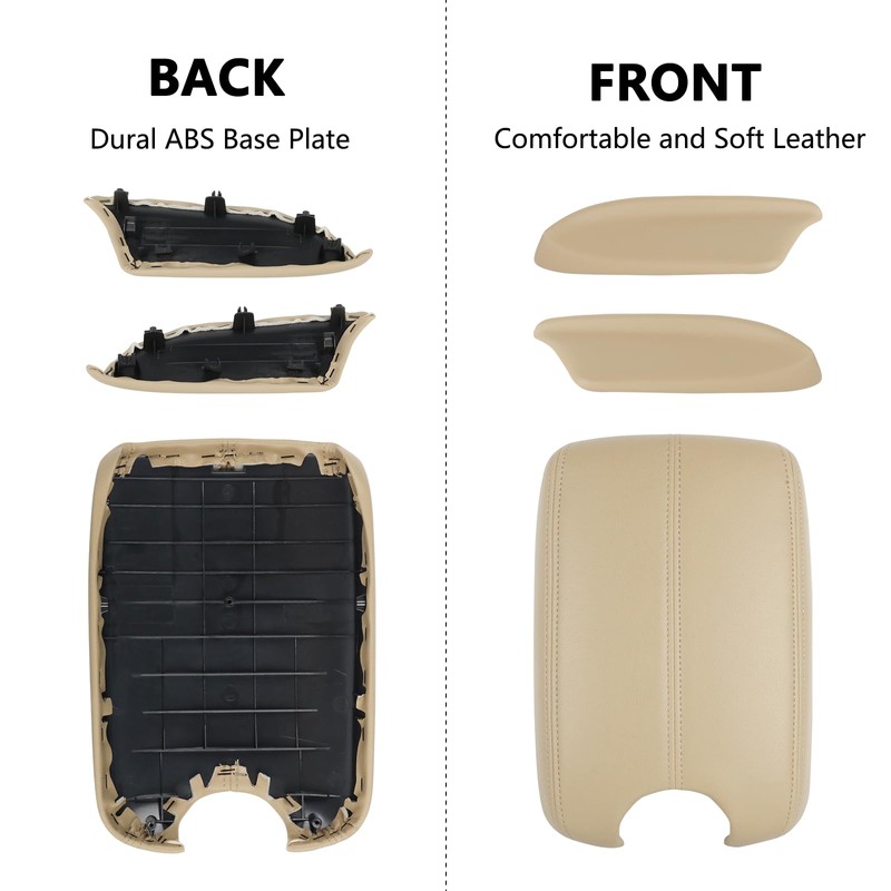 LELEHOKA Center Console Cover & Front Door Panels Armrest Replacement