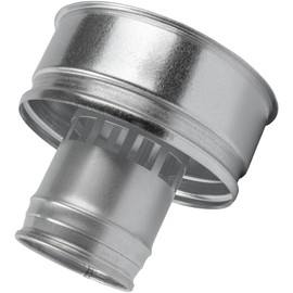 4 Inch Roofing Rain Cap - Galvanized Steel Round Roof Vent Cover - All Weather HVAC Exhaust Chimney Cap (4" / 100mm)
