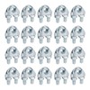sourcing map 20 Pcs M8 Steel Wire Rope Clip Clamps,