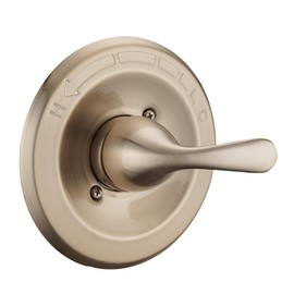 Replacement for Delta 13/14 Series Shower Trim Kit Fit for Champagne Bronze, Shower Cover Plate with Handle (Valve& Catridge Not Inclued)