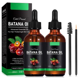 2PCS Aceite De Batana, Aceite De Batana Para El Cabello, Batana Hair Oil, Elimina Las Puntas Divididas, Mejora El Resplandor Y La Nutrición Para Todo Tipo De Cabello, 60ml，2.02 Fl Oz